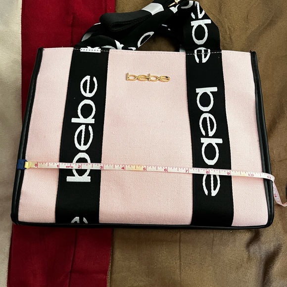Bebe Pink and Black Tote Bag New W/Tags - Picture 8 of 10